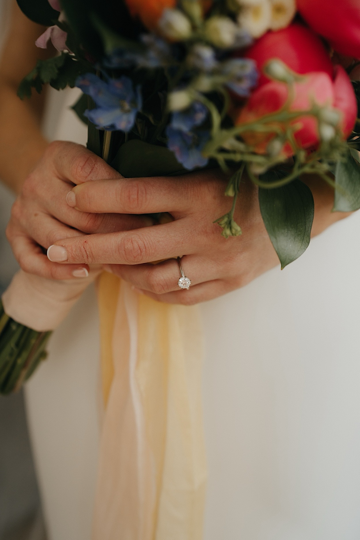 045_bouquet-ring-detail-glasshaus-brucke-wedding Close-up detail of the bride’s wedding ring with the bouquet in the shot at the Glasshaus Brucke wedding in Melbourne