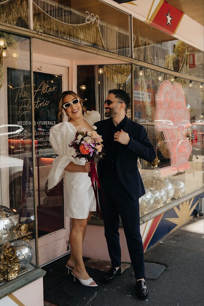 122_couple-with-sunglasses-captured-by-melbourne-wedding-photographer Couple wearing sunglasses, captured by Melbourne wedding photographer at Altar Electric wedding